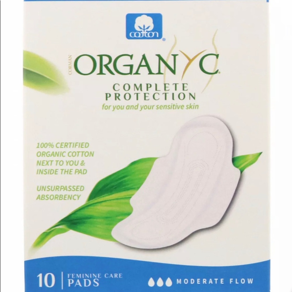 2 PACKS Moderate Organic Feminine Pads